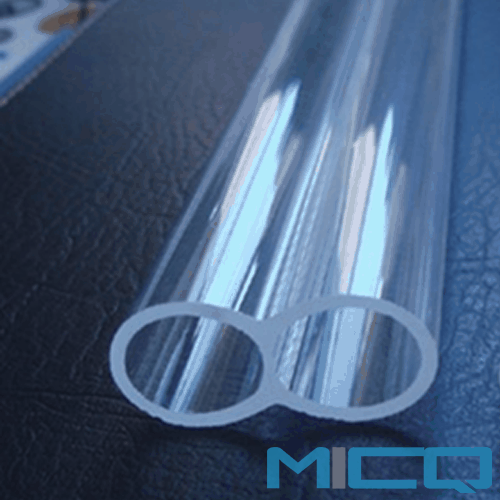 Double Holes Quartz Tube