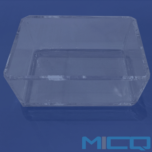High Fused Quartz Glass Cylinder 75mm x 50mm x 30mm