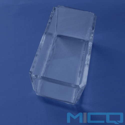 Polished Quartz Box 75mm x 35mm x 35mm deep