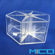 Quartz Optical Glass Light Cone Container