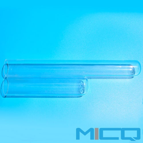 Custom Clear Fused Quartz Test Tubes with Round Bottom or Flat Bottom