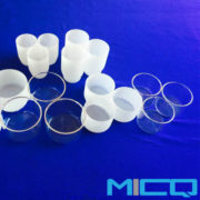 clear and opaque fused quartz silica crucibles
