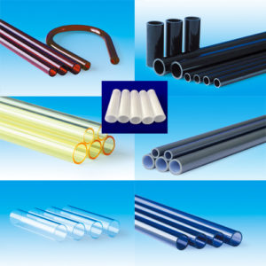 differente colore-quarzo-glass-tube