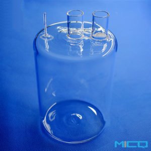 three necks quartz glass ampoules