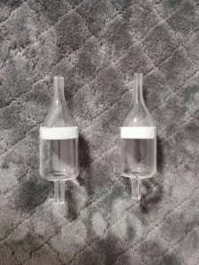Fused Quartz Sintered Glass filter / Porous Glass Quartz Fitted Tube / Custom Sintered Glass Crucibles
