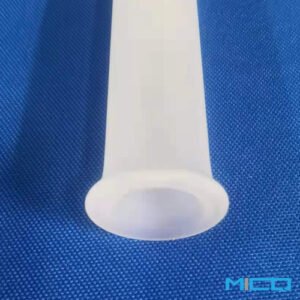 Custom-Thick-Wall-Quartz-Glass-Sealed-&-Flanged-Tube-with-Frosted-Outer-Face-002