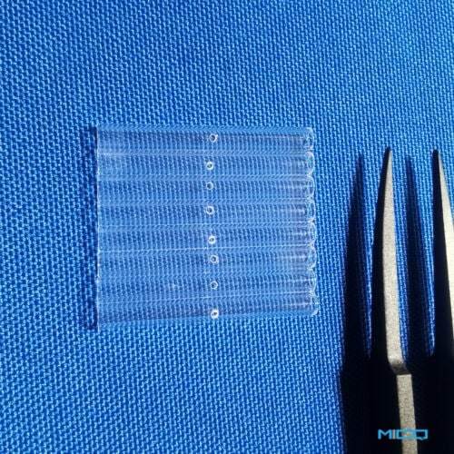 Кварцевое стекло, микропробирка с отверстием диаметром 0.3 мм, настраиваемая 01