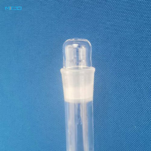Sphere Flask Fused Quartz Glass Double Sphere Flask with Grounded Milliliter Scale