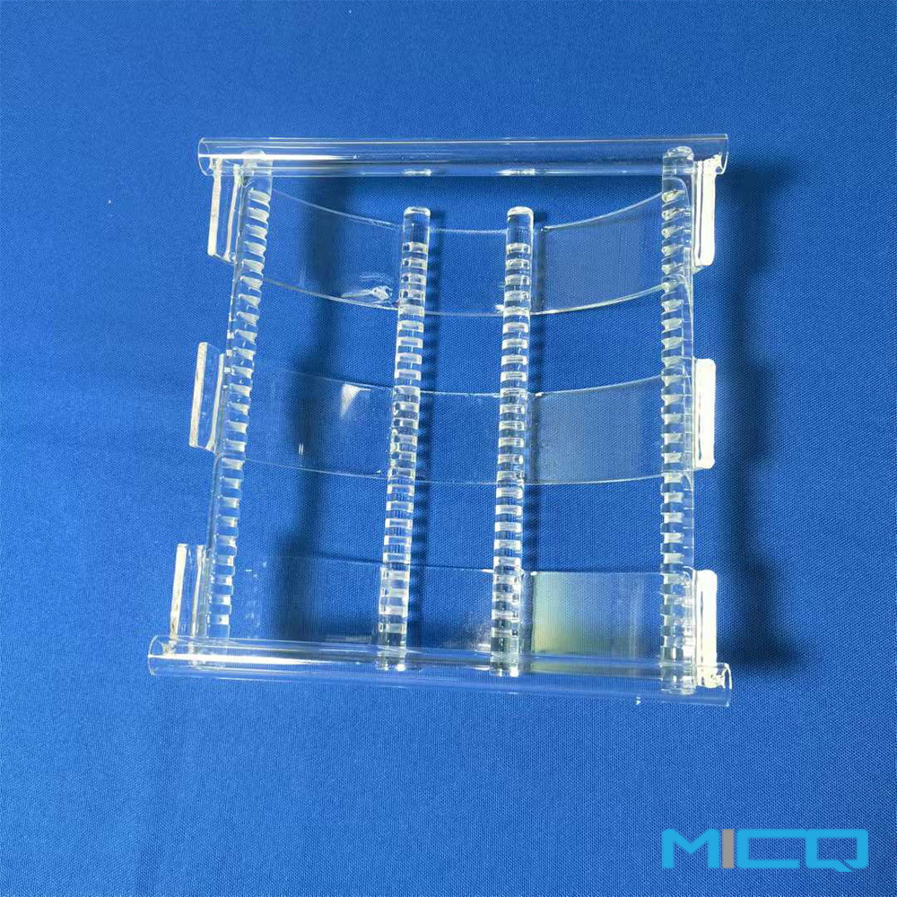 Custom High Purity Fused Quartz Glass Wafer Boats Wafer Carriers 04