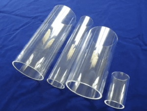 fused quartz tubes after annealing to discoloration