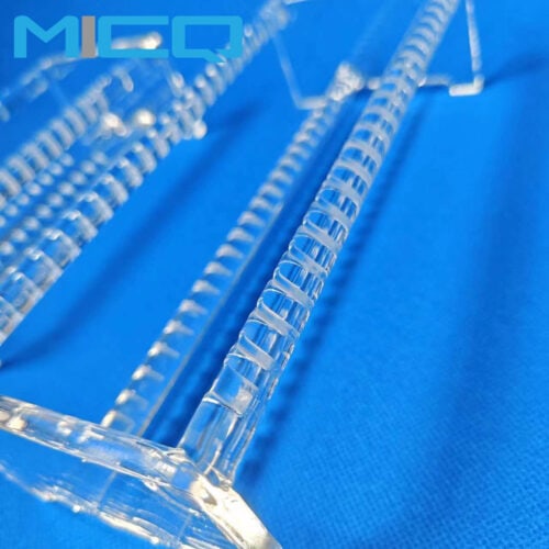 Semiconductor Quartz Glass Boats : Quartz wafer Carriers with Welding Side Plate 1