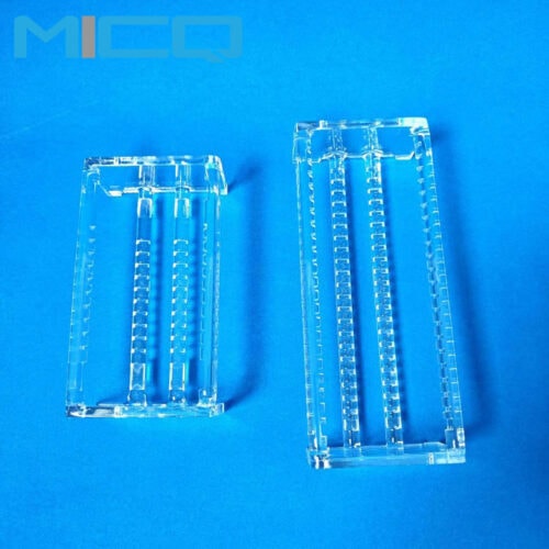 Semiconductor Quartz Glass Boats : Quartz wafer Carriers with Welding Side Plate 3