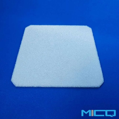 Large Size Square Quartz Frits / Rectangle Glass Sinters / Porous Fritted Plates with Corner Cut 4