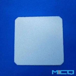 Large Size Square Quartz Frits / Rectangle Glass Sinters / Porous Fritted Plates with Corner Cut 1