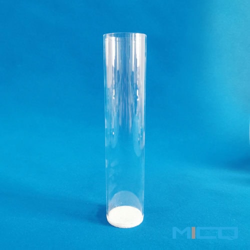 Fused Quartz Frit : Fritted Disc Welded to the End of Quartz Tube 4
