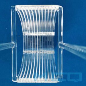 CNC Machined Quartz Glass Boat Wafer Carrier Custom Fabrication 3