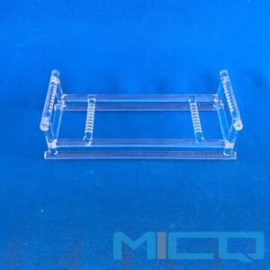 Short Type Quartz Glass Wafer Carrier Boat Custom Fabrication 1