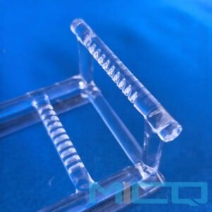 Short Type Quartz Glass Wafer Carrier Boat Custom Fabrication 3