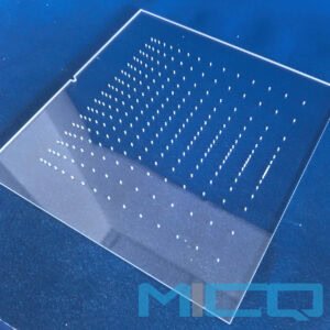 Custom Fabrication Laser Drilling Microporous Fused Quartz Plate 3