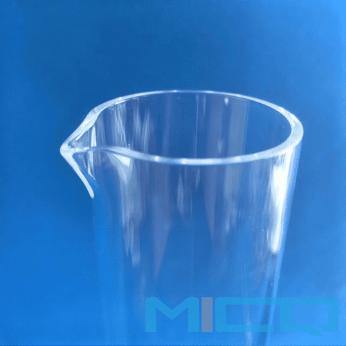 Customized 1L Large Capacity Quartz Graduated Cylinder with Frosted Scale 1