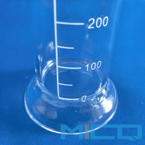 Customized 1L Large Capacity Quartz Graduated Cylinder with Frosted Scale 2