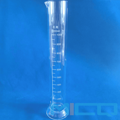 Customized 1L Large Capacity Quartz Graduated Cylinder with Frosted Scale 5
