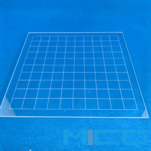 Custom Fabrication of Frosted Lines Quartz Plate 1