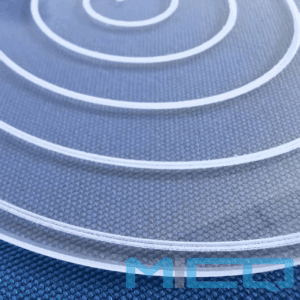 CNC Engraving Spiral Thread Quartz Glass Disc