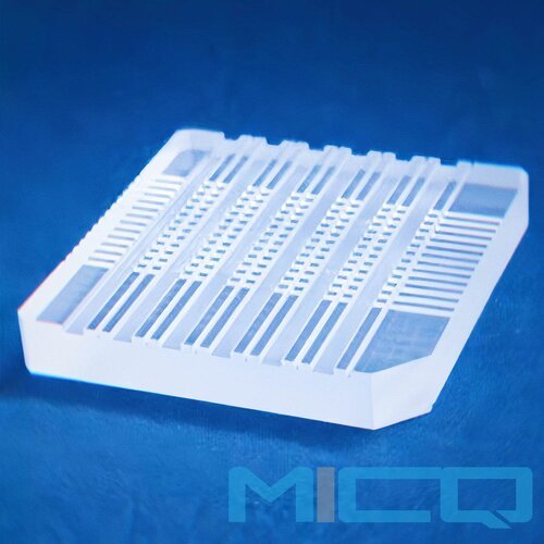 Custom Fused Quartz Glass Plates for Laser Drilling & Slotting 1