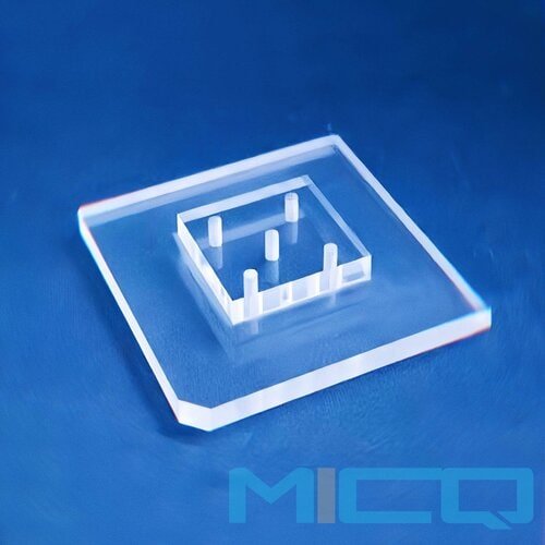 Custom Fused Quartz Glass Plates for Laser Drilling & Slotting 2