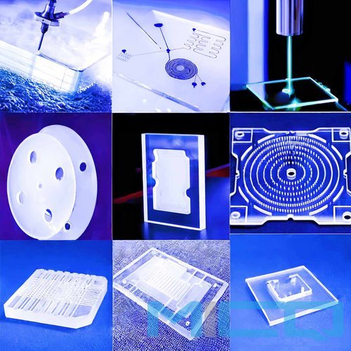 Custom Fused Quartz Glass Plates for Laser Drilling & Slotting 3