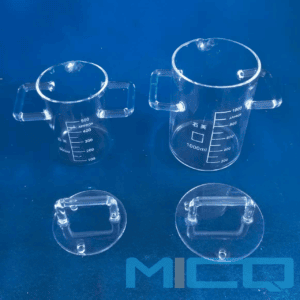 Larger and Thick Quartz Glass Beaker:Container:Tank with Scale 1