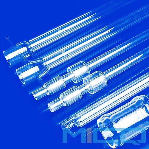 Custom Fused Quartz Exhaust Tube Fittings for Glass Furnace Pipe