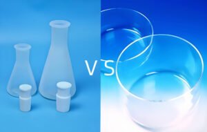 Quartz glass vs Fluoroplastic Labware
