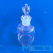 Custom Fused Silica Reagent Bottle with Quartz Glass Plug 1