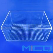 Fused Quartz Quartz Tank with Perorated Mesh Screen