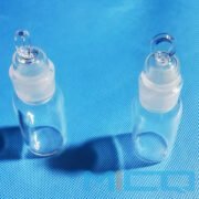 Custom Fused Quartz Glass Reagent Bottle with Tapered Standard Ground Joint 1