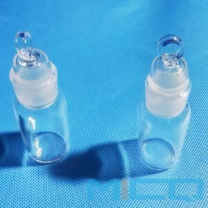 Custom Fused Quartz Glass Reagent Bottle with Tapered Standard Ground Joint 1