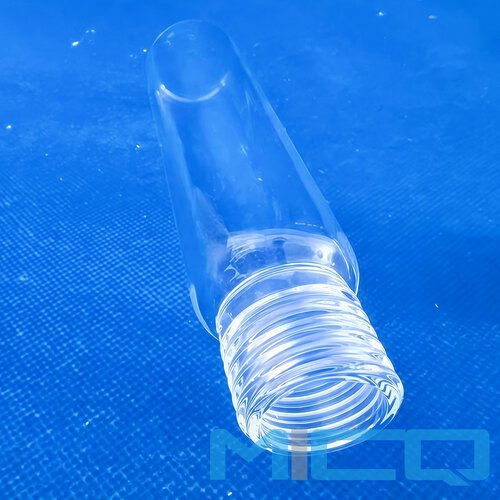 Custom Threaded Quartz Reagent Bottles with PTFE Caps 3