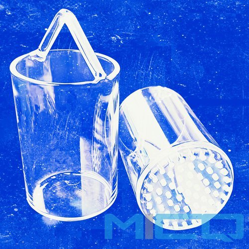 Custom Fabrication Quartz Glass Hanging Basket with Laser Drilling Sieve Plate 2